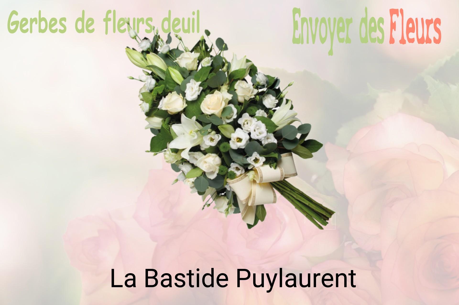 Gerbe de fleurs de deuil livrée à La Bastide-Puylaurent